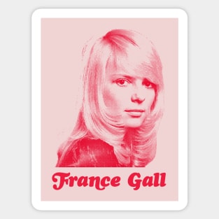 France Gall ---- Retro Fan Design Sticker